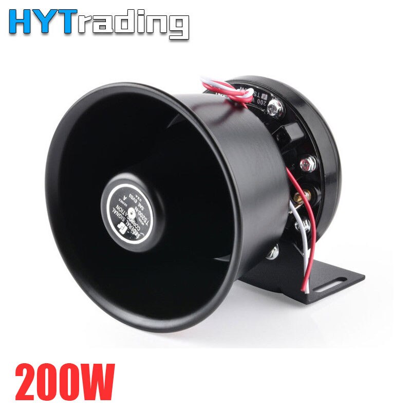 Super Loud Klaxon Police Horn 200W Pa Black Speake... – Vicedeal