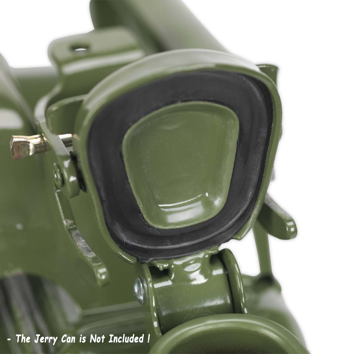 For 5/10/20L Gerry Jerry Cans Flexible Metal Pouring Spout With Sealing Rubber Gaske Fuel Nozzel Deep Green