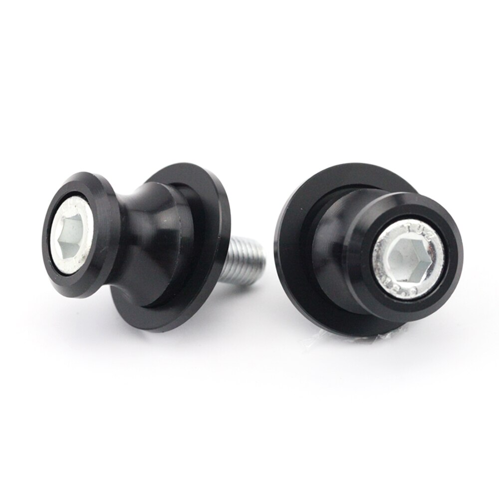 Tornillo de soporte de cadena Swingarm Spools Crash Slider para KTM DUKE RC 125 200 250 390 accesorios de motocicleta, piezas de soporte 10mm tallado: Black