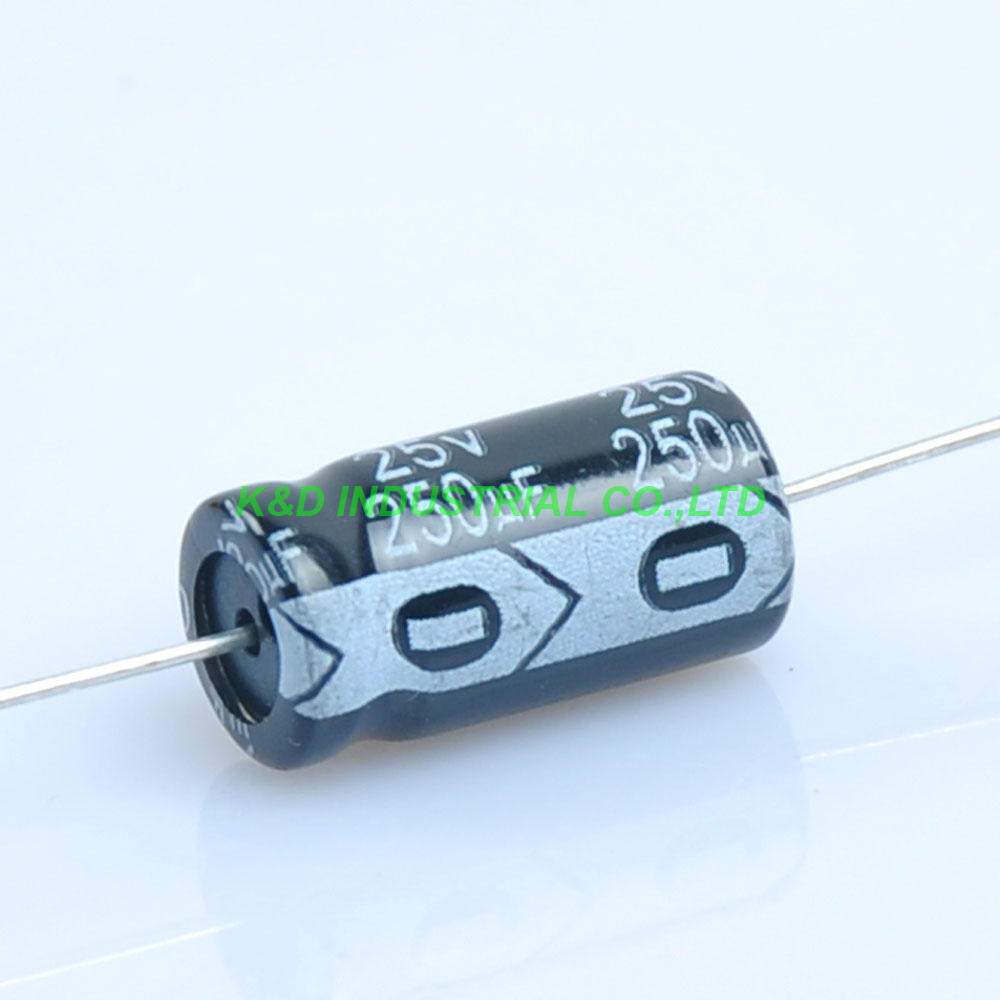 10x 250uF 25V Axial Electrolytic Capacitors for DIY Audio Guitar Tube Amps