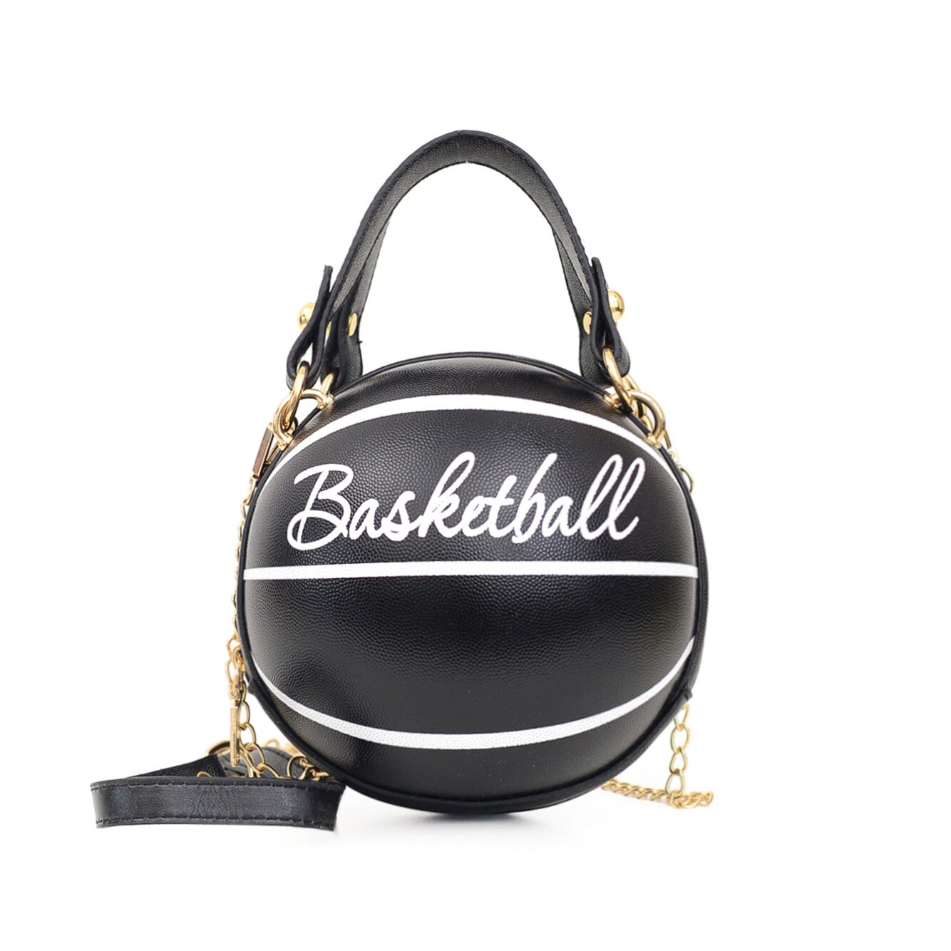 Persoonlijkheid Vrouwelijke Lederen Roze Basketbal Zak Bal Portemonnees Voor Tieners Vrouwen Schoudertassen Crossbody Keten Hand Tassen: B