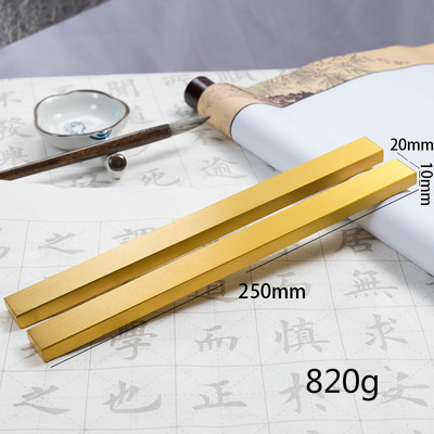 Portable Paperweights Small Solid Brass Paperweights Chinese Tradtional Calligraphy Painting Paperweight Paper Pressing