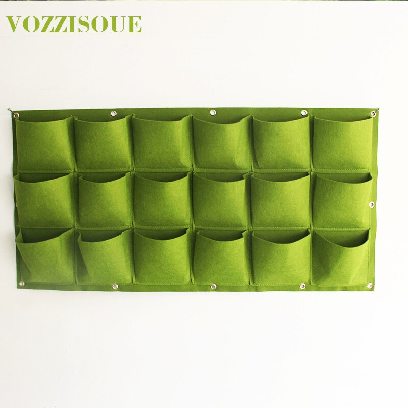 VOZZISOUE Muur Opknoping Planten Bonsai Zakken Planter Tuin Tas 9/18/25/36/49/ 56/64/81 zakken Verticale Tuin Groene Groeien Zakken