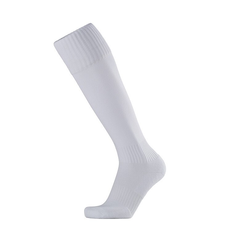 Brothock Football towel socks stockings men's high bottom Thicken nylon sports socks factory direct Cotton winter soccer socks: White / 29-34