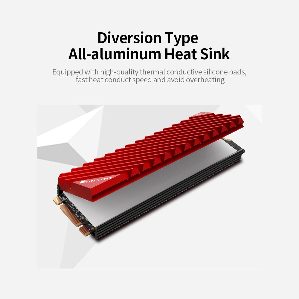 M.2-3 Radiator M.2 SSD Heat Sink Aluminum Heat Sink Tool-free Radiator ...