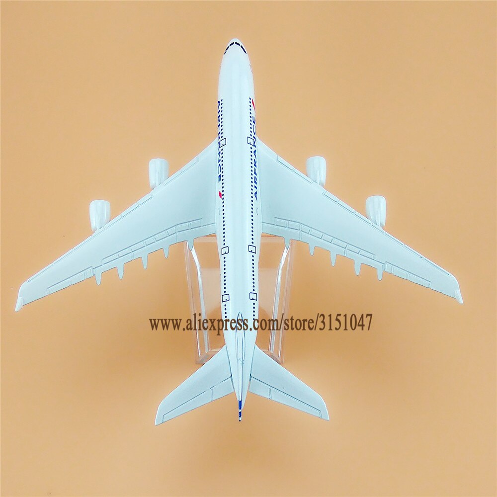 Alloy Metal Air France Airlines A380 Airplane Model AirFrance Airbus 380 Airways Plane Model Stand Aircraft Kids 16cm