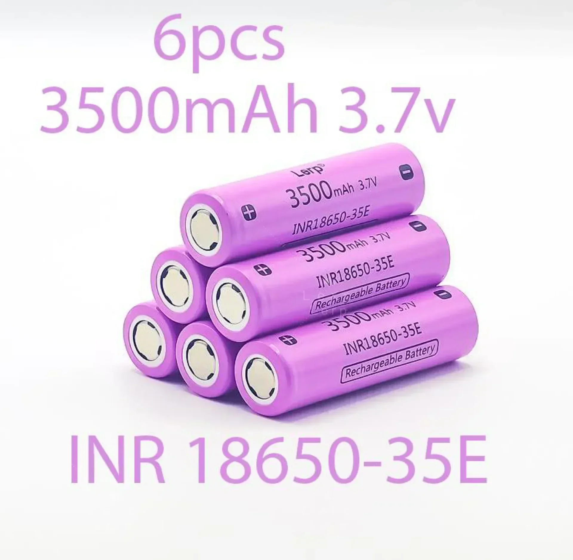 100% original lithium-ion rechargeable battery, 18650 3500mAh, 3.7V 25A, discharge INR18650 3500mAh, strong light flashlight. Po