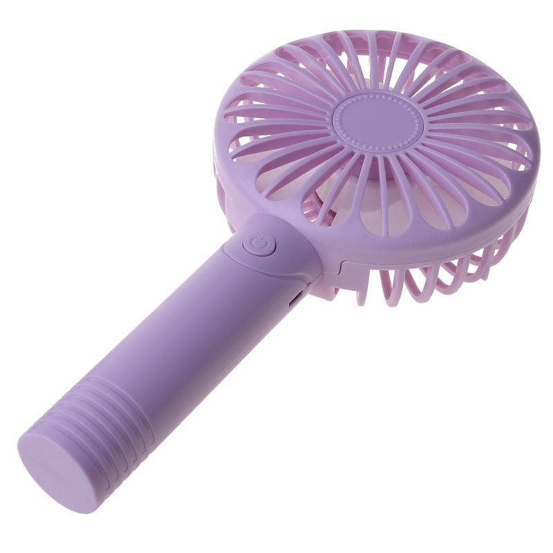 USB or AAA Battery Powered Handheld Desk USB Fan with 3 Speed Cellphone Holder