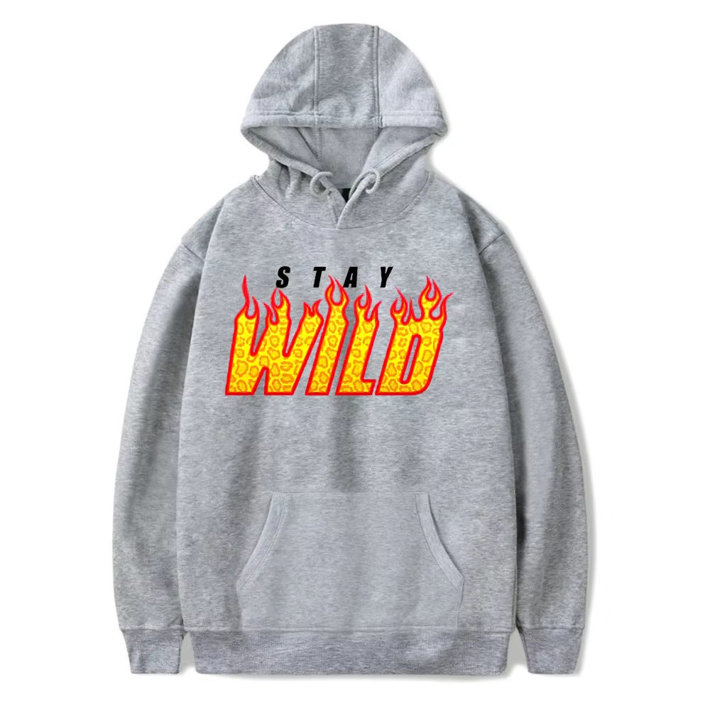 Sweat à capuche Ben Azelart Stay Mustang pour hommes, sweat à capuche unisexe, Youtuber , style, printemps et automne: M / GRIS