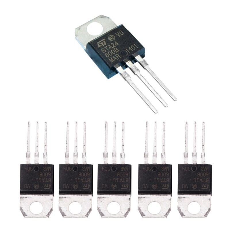 10Pcs Silicon Bidirectional Thyristors 600V Scr Triacs Bta16-600B - 5Pcs 16a & 5Ps 25A