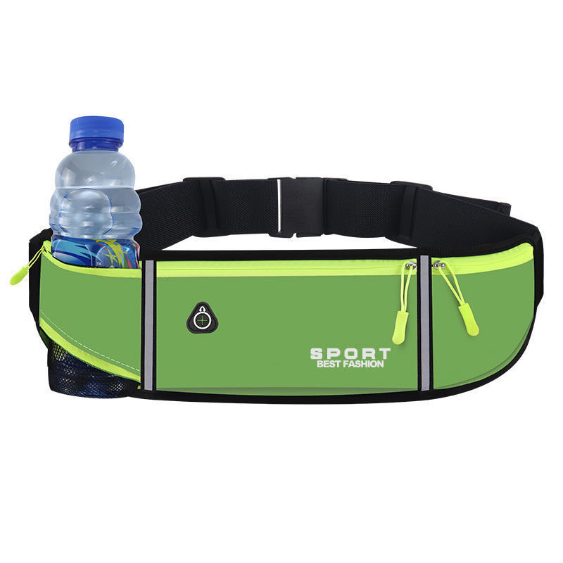 Buylor Sport Taille Verpakking Vrouwen Mannen Running Belt Heuptas Waterdicht Fanny Pack Portemonnee Mannen Pouch Riem Draagbare Telefoon Houder gym: light green 1