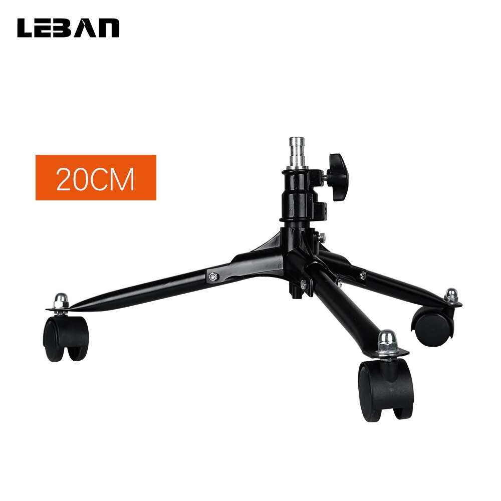 Durable Folding Dolly Wheels Floor Light Stand 20cm