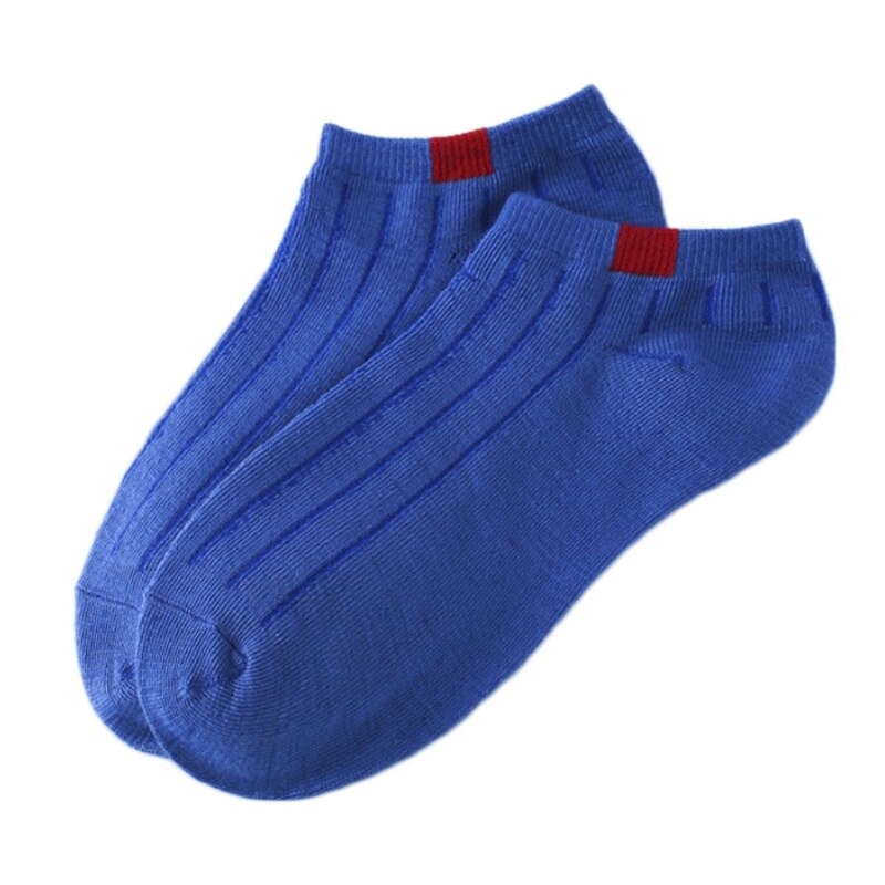 1 Pair Unisex Women Stripe Cotton Socks Short Ankle Low Cut No-show Casual Soft E06F: RB