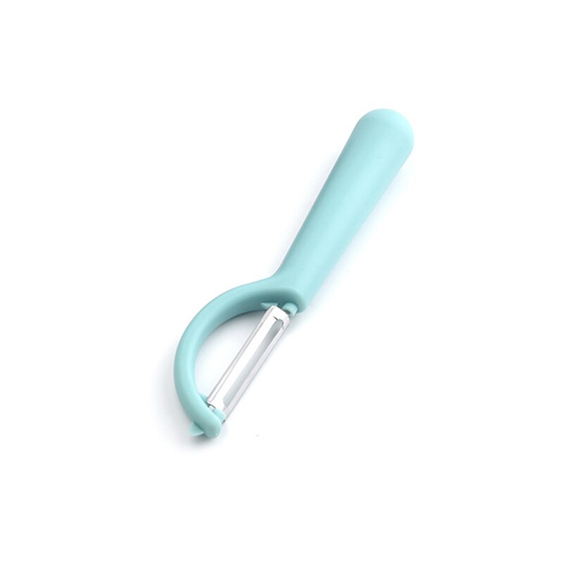 Pelapatate multifunzione a manico lungo pelapatate frutta pelapatate patate carota pelapatate utensili da sbucciatura facili gadget da cucina: Blu