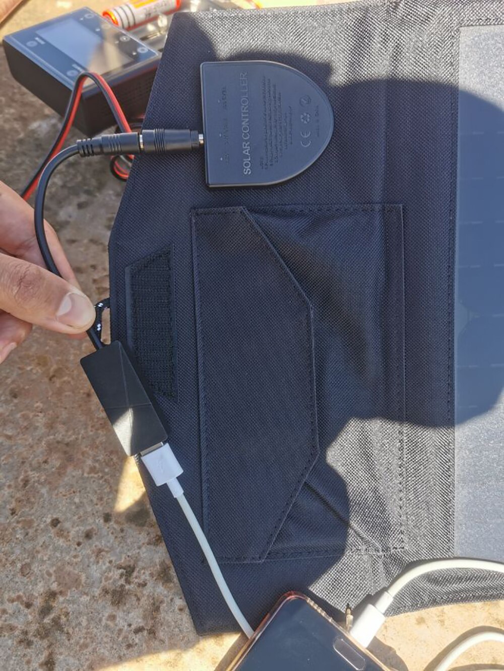 Dc + usb aurinkopaneeli jännitteensäädin usb aurinkolaturin käyttöliittymä jännitteen stabilointisovitin
