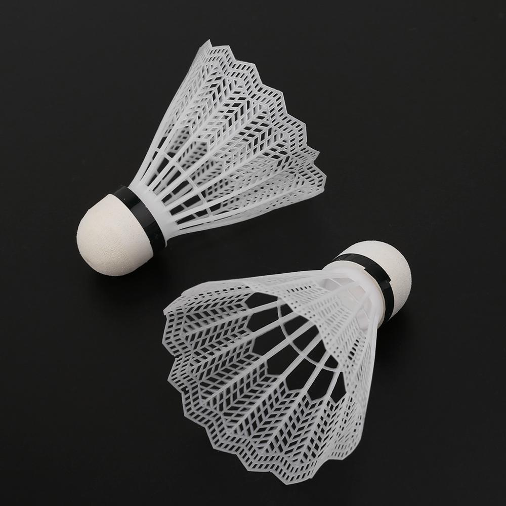 12 st vita badmintonplastbollar inomhus gym sporttillbehör