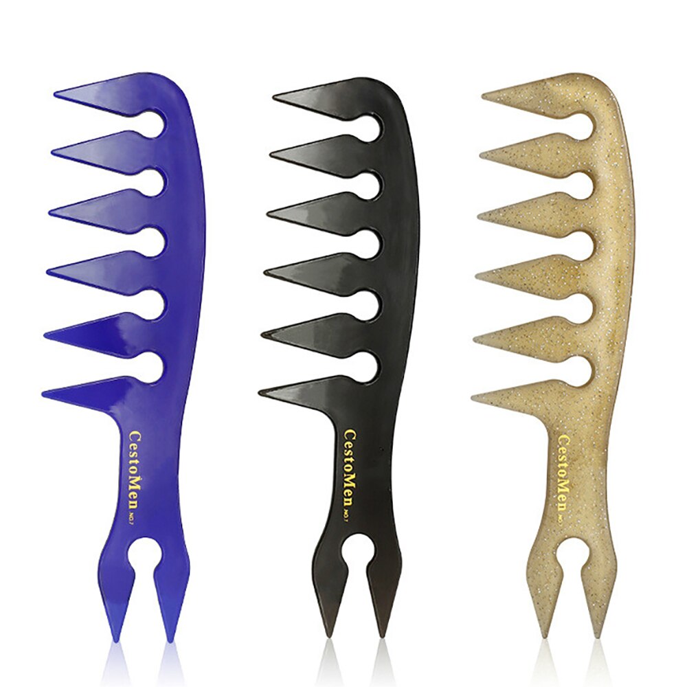 Hair Texture Comb Wide Tooth Texturizing Comb Man Oil Head Hair Pomade Styling Hairdressing Combs For Men