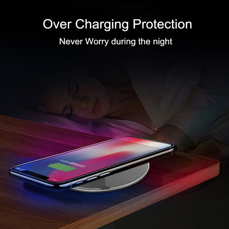 Qi Wireless Charger for iPhone 11 Fast Charging 10W Portable Universal Wireless Charging Pad for Blackview BV9800 Pro BV9900