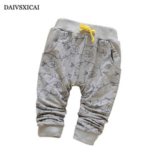 Daivsxicai Spring Lovely Fish Baby Pants Boy Newborn Baby Pants Brand Cotton Children's Pants Clothing Autumn 7-24M