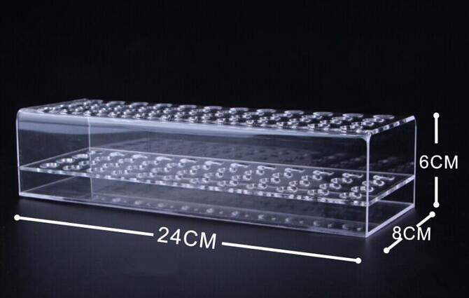 acryl Pen Houder Cosmetische Borstel Oogschaduw Potlood Pennen case Lippenstift Display Stand Rack Kantoor School Bureau Levert: A layer 48 holes