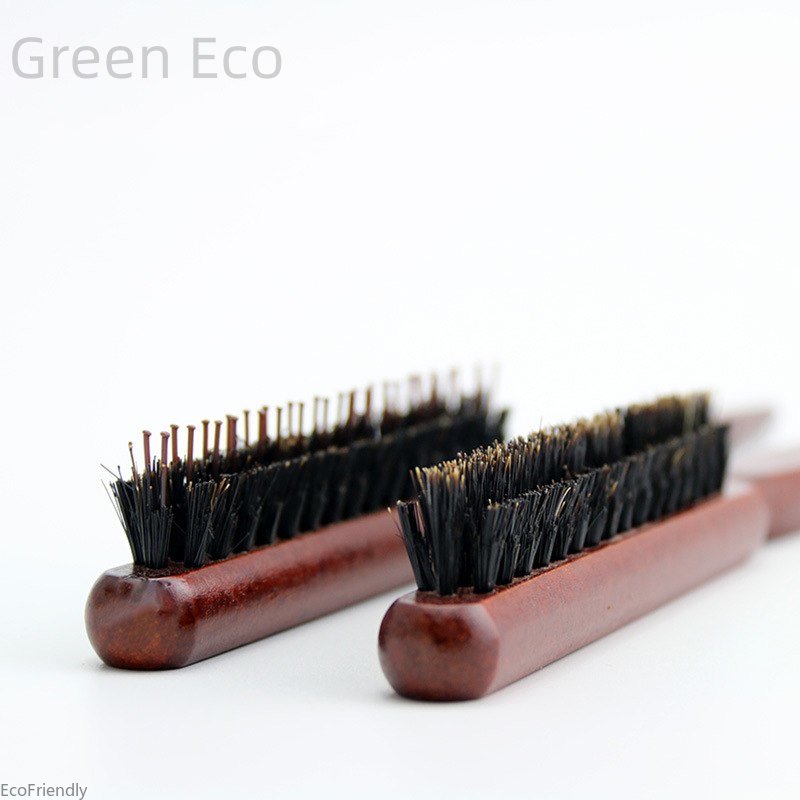 Professionele Salon Plagen Terug Haarborstels Varkenshaar Hout Slanke Lijn Kam Haarborstel Uitbreiding Kappers Styling Tools