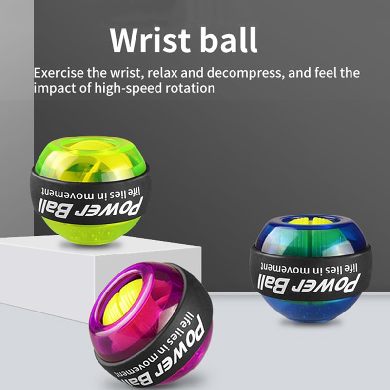 Led Wrist Ball Trainer Gyroscoop Fitness Strengthener Power Ball Arm Uitoefenaar Powerball Oefening Machine Gym Fitness Apparatuur
