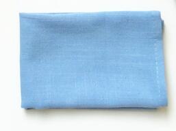 3 stk / pakke 30 x 40cm viskestykke serviet serviet køkkenhåndklæde servietter rengøringshåndklæde fade håndklæde linned med slubgarn: Lyseblå
