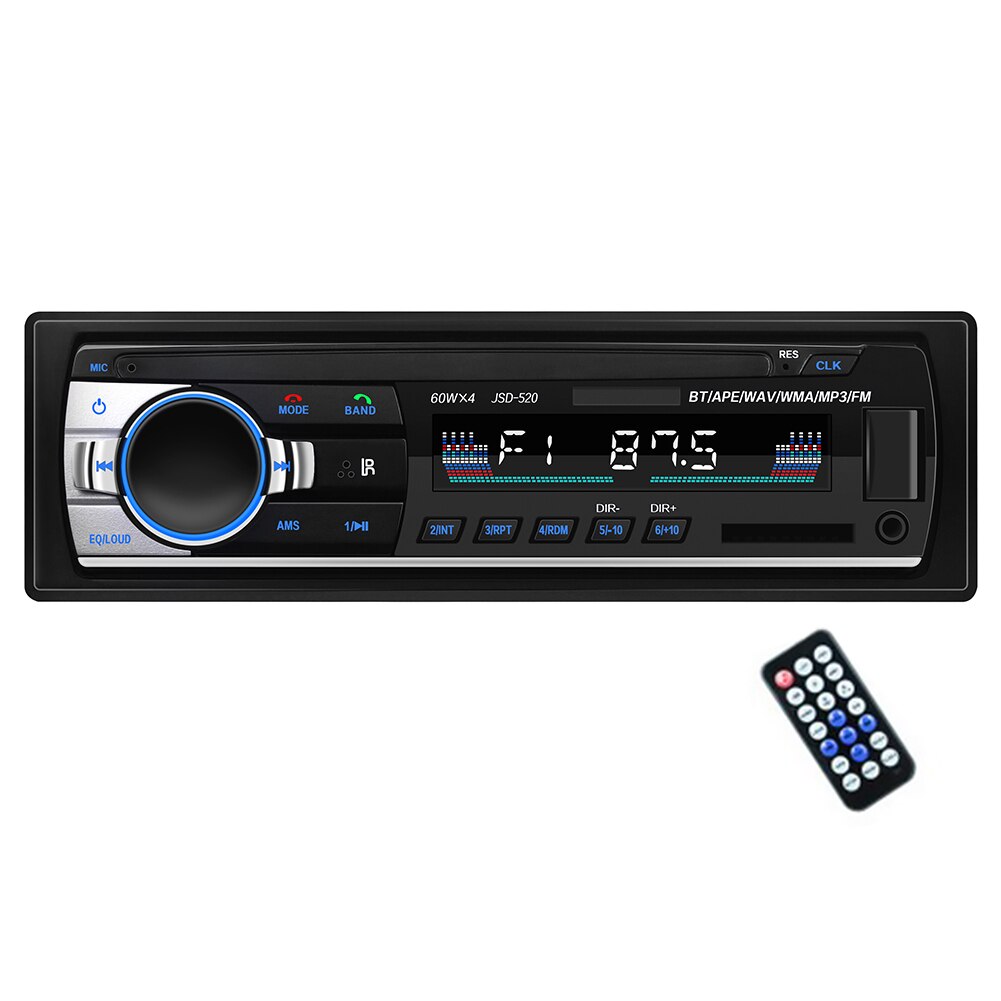 7018b spiller  mp5 bil bluetooth spiller bil 7- tommers skjerm bilradio berøringsskjerm gps wifi bluetooth: Jsd 520