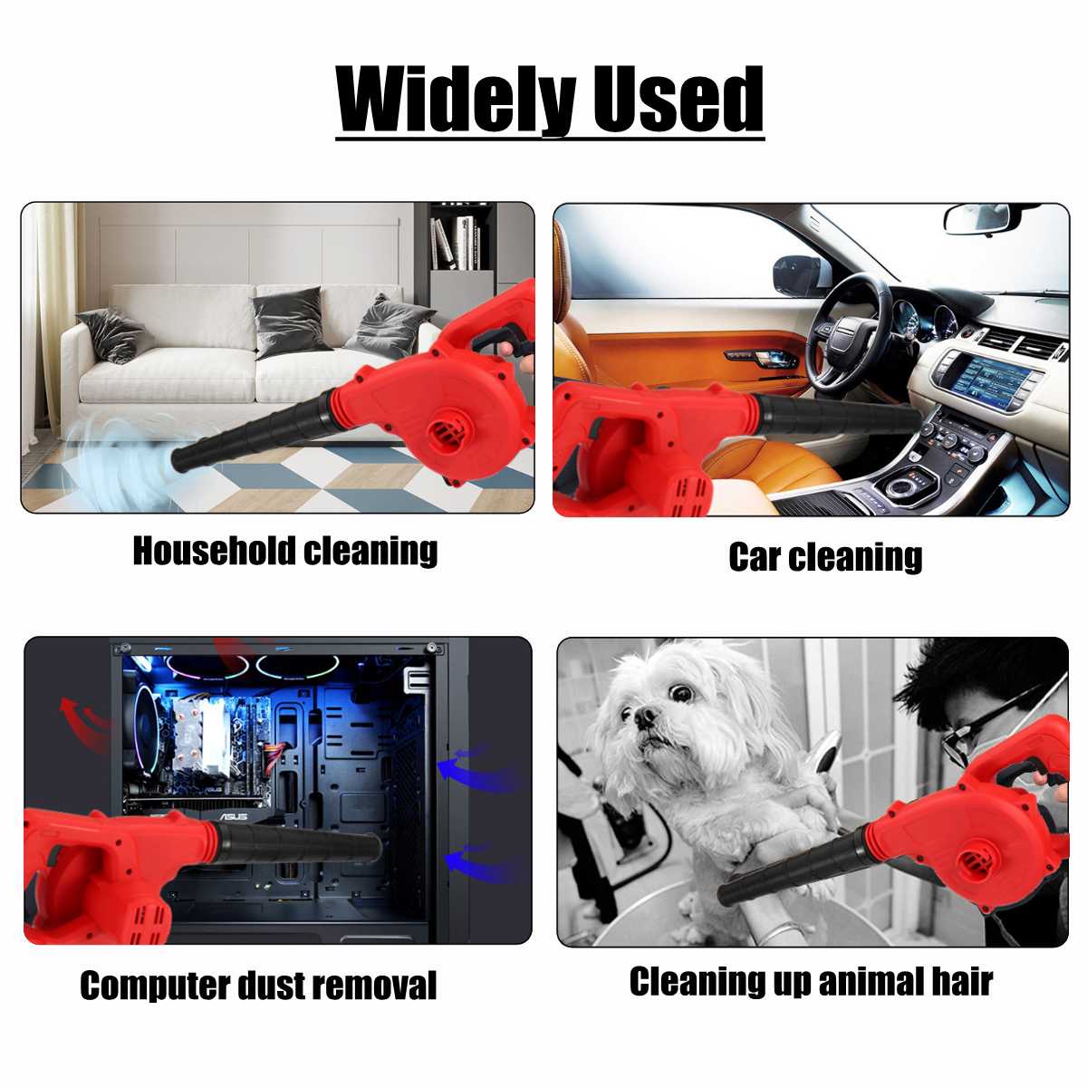 18V Cordless Blower Vacuum Clean Air Blower & Suction Computer Dust Collector Cleaner For Makita Li-ion Battery