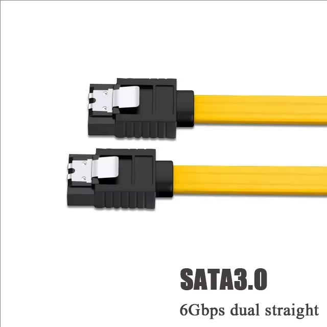 Cable de datos para disco duro SATA 3.0 de alta velocidad, estado sólido, cable de datos serie, SATA flexible, transferencia rápida, 39 cm