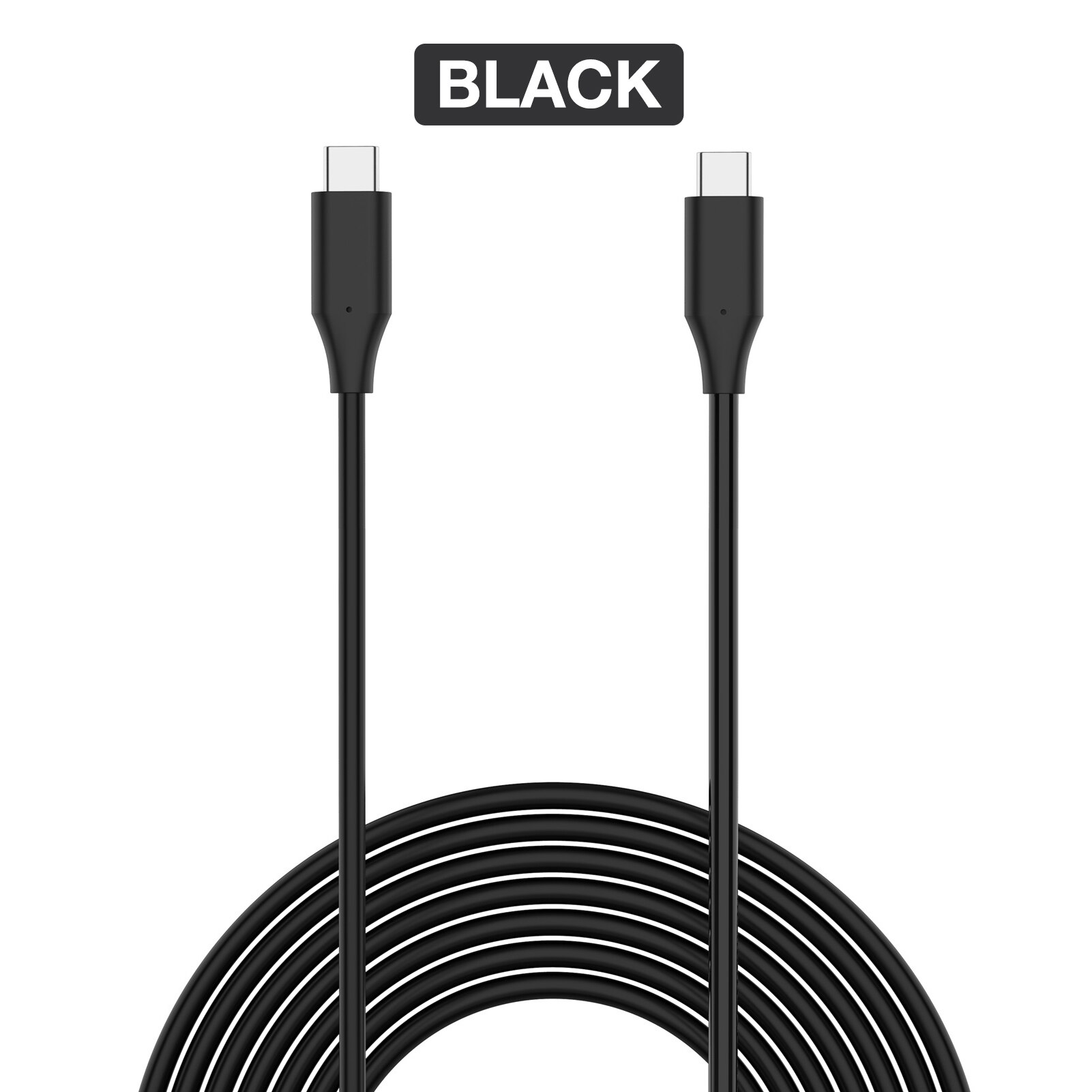 Linha de dados 5m, para oculus quest 2 link, headset usb 3.0 tipo c, cabo de carregamento de dados tipo-c para embutido, acessórios vr: Black