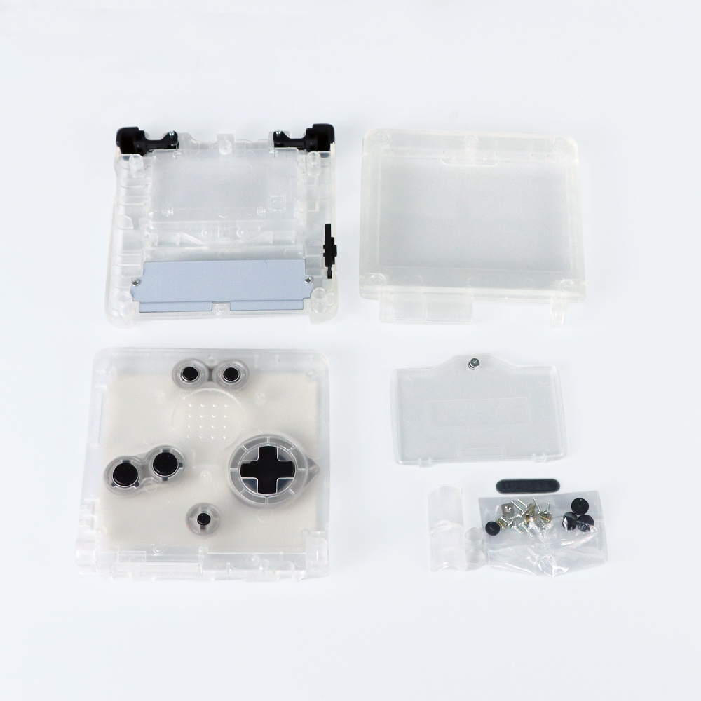 Funda transparente para GBA SP, carcasa de repuesto para Game Boy Advance SP, 1 piezas