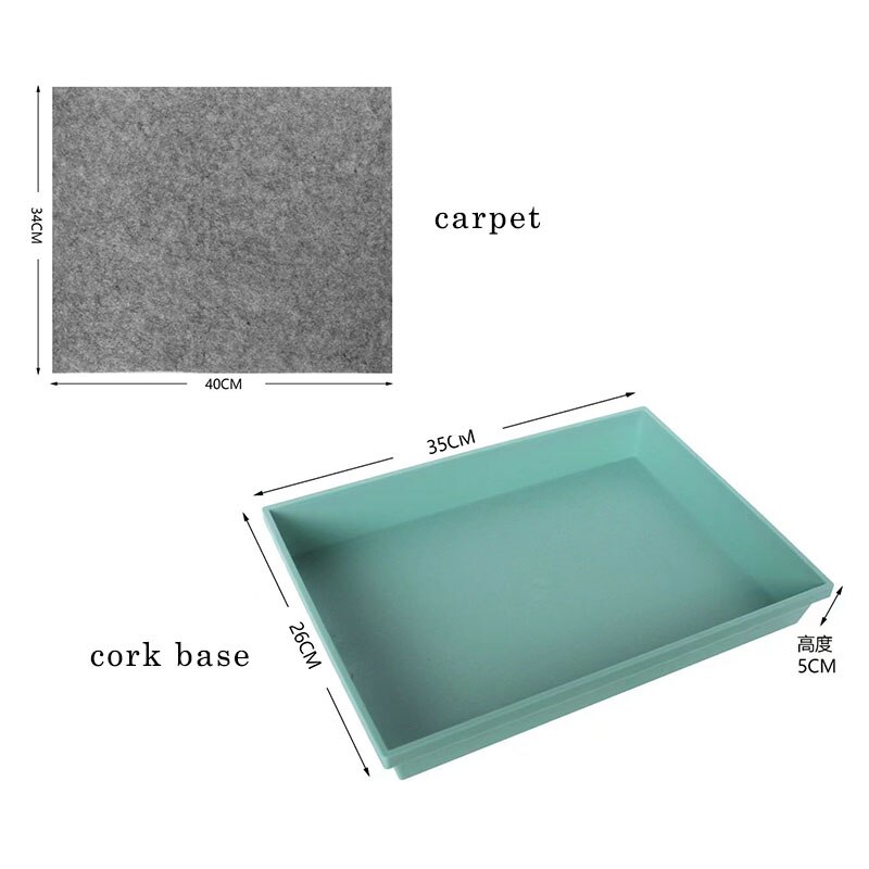 Reptile Terrarium Detachable Feeding Box Pet Breeding Tank Eco-Friendly Pet Breeding Cage Foldable Rearing Box For Lizard Geck: Blue Accessories