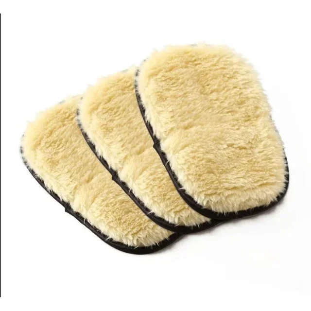 Guante de esponja para limpieza de coche, manopla de lavado para pulir el coche, guantes de microfibra para limpieza de hogares de cocina automotriz, lana, 1/10 Uds.: Marrón