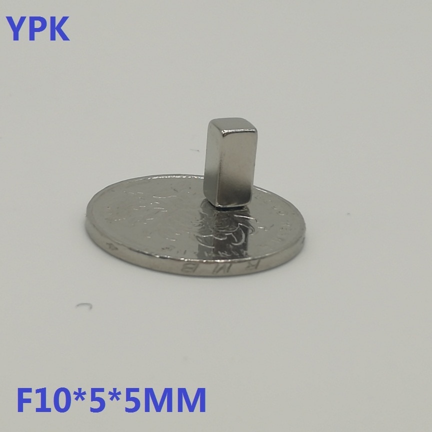 10 stks/partij N35 Rechthoekige magneten f 10x5x5mm Super Sterke Neodymium magneet 10*5*5 mm NdFeB magneet 10mm x 5mm x 5mm