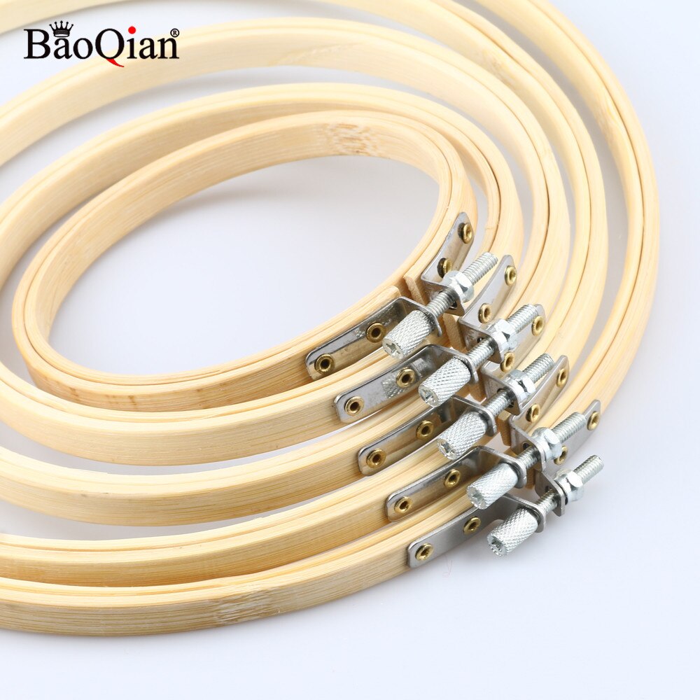 10-34cm Cross-Stitch Embroidery Bamboo Frame Hoop Circle Embroidery Shed Round Loop DIY Needwork Household Sewing Tools