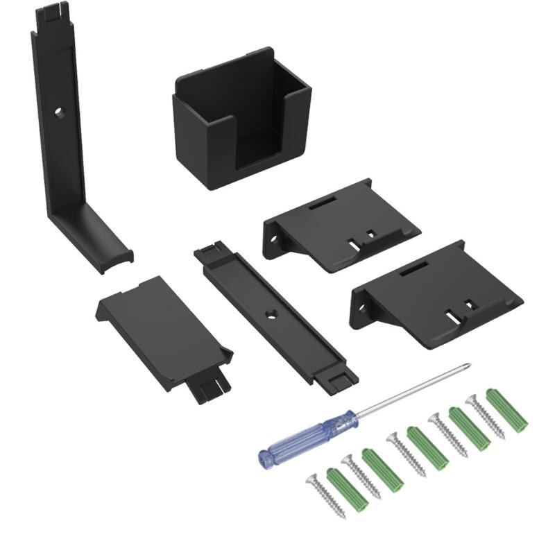 Universal Dual Game Controller Remote Wall Mount Stand Bracket with Headset Hanger Holder for PS5 PS4 Switch Accessories T3EB: Black