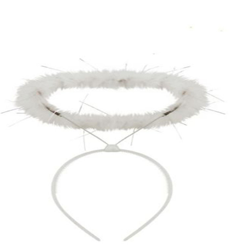 Schwarz/Weiß Engel Heiligenschein Stirnband Alle altersgruppen Party Cosplay Für Cuet freundlicher freundlicher Engel Kopf Ring freundlicher Dekoration beliebte Neue: W