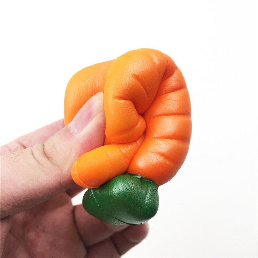 Simulation Carrot Slow Rising Stretch Toy Window Display Photography Props Kitchen Toy Figure Collection #A