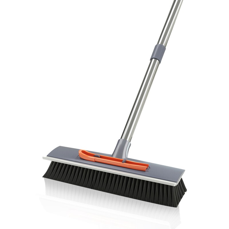 Floor Hair Broom Dust Scraper Pet Rubber Brush Carpet Cleaner Sweeper No Hand Wash Mop Clean Wipe Window Tool: Default Title