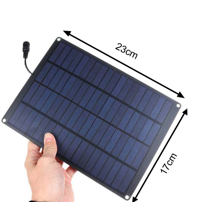 10W USB Solar Panel Output Solar Cells Poly Solar Panel with Car Charger for Car Yacht Battery Boat