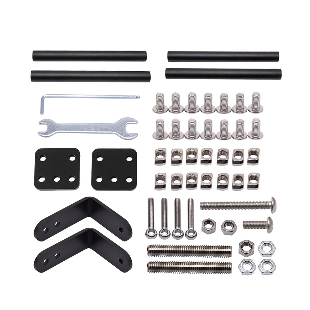 Creality 3D Printer Supporting Pull Rod Kit Upgrade Black Alloy Tie Rod Set For Ender 3/CR-10S/10 S4/10 S5/TEVO/CR-10