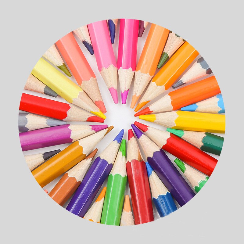 Cartoon 24pcs Drawing Pencil Set Oil Painting Color Lead Sketch Pencil Set HB 2B Art Kid Color Lead