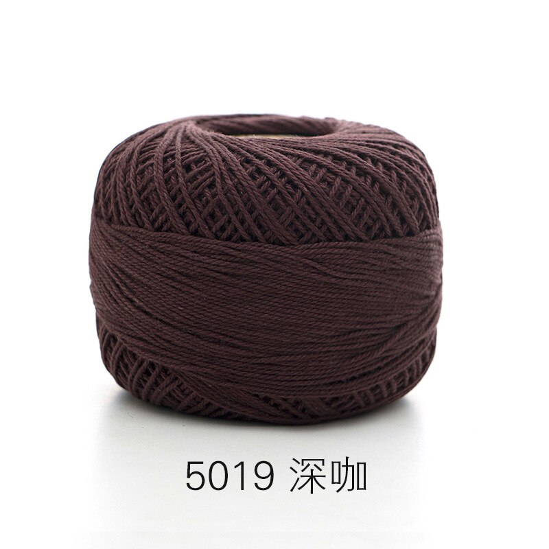 Ruyi No. 5 Lace Summer DIY Hand Knitted Crochet Mercerized Pure Cotton Yarn Knitted Yarn: 5019