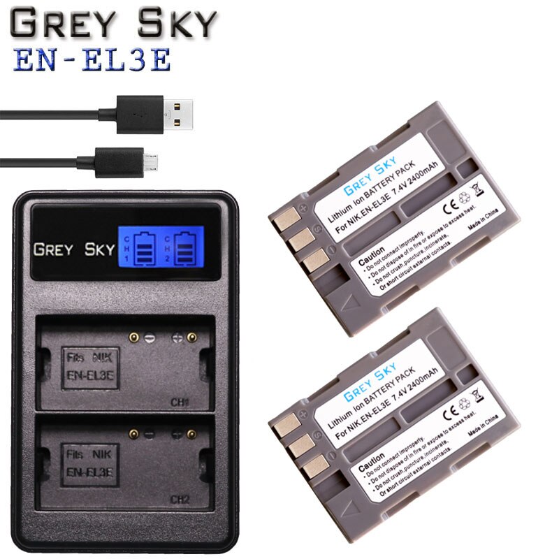 2x Batteria Per Nikon D80 D90 D900 D100 D200 D300 D300S D50 D70 Nikon D80 D90 D200 D300 D30 923425 - Foto 8