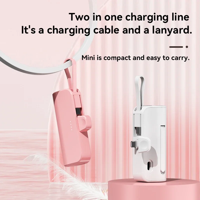 Xiaomi Mini 30000mAh Large Capacity Power Bank CapsulePortable Wireless Fast Charging External Battery For iPhone Huawei