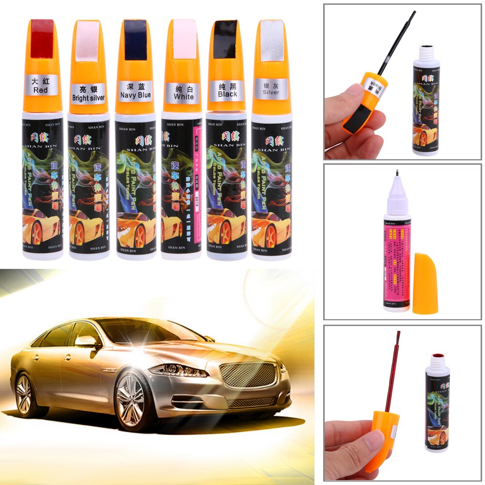 5 Colors Car Scratch Repair Pen Coat Paint Liquid Care Pen Fix It Pro Maintenance Auto Touch Up Scratch Remover Mend Repair Tool