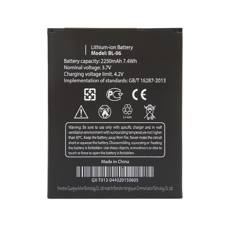 Batería de teléfono móvil Original BL-06 T6S, BL06 BL 06 para THL T6 Pro T6C, baterías de repuesto de alta capacidad, 2250mAh,