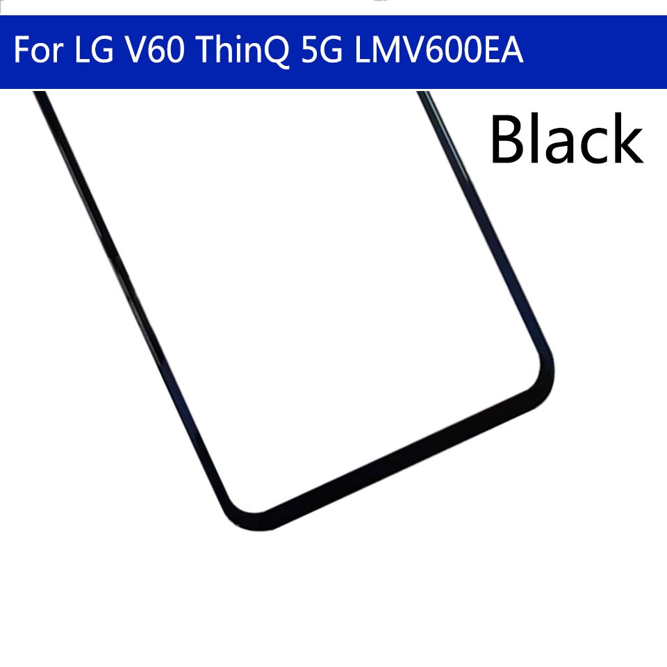 Substituição para lg v60 thinq 5g lmv600ea, painel de vidro frontal e externo com tela sensível ao toque