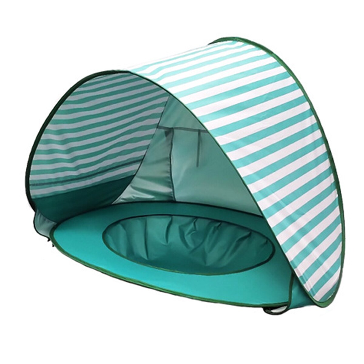 Outdoor Indoor Baby Beach Tent Children Waterproof sun Awning Tent Kid Camping Sunshade BeachUV-protecting Sunshelter with Pool: Green